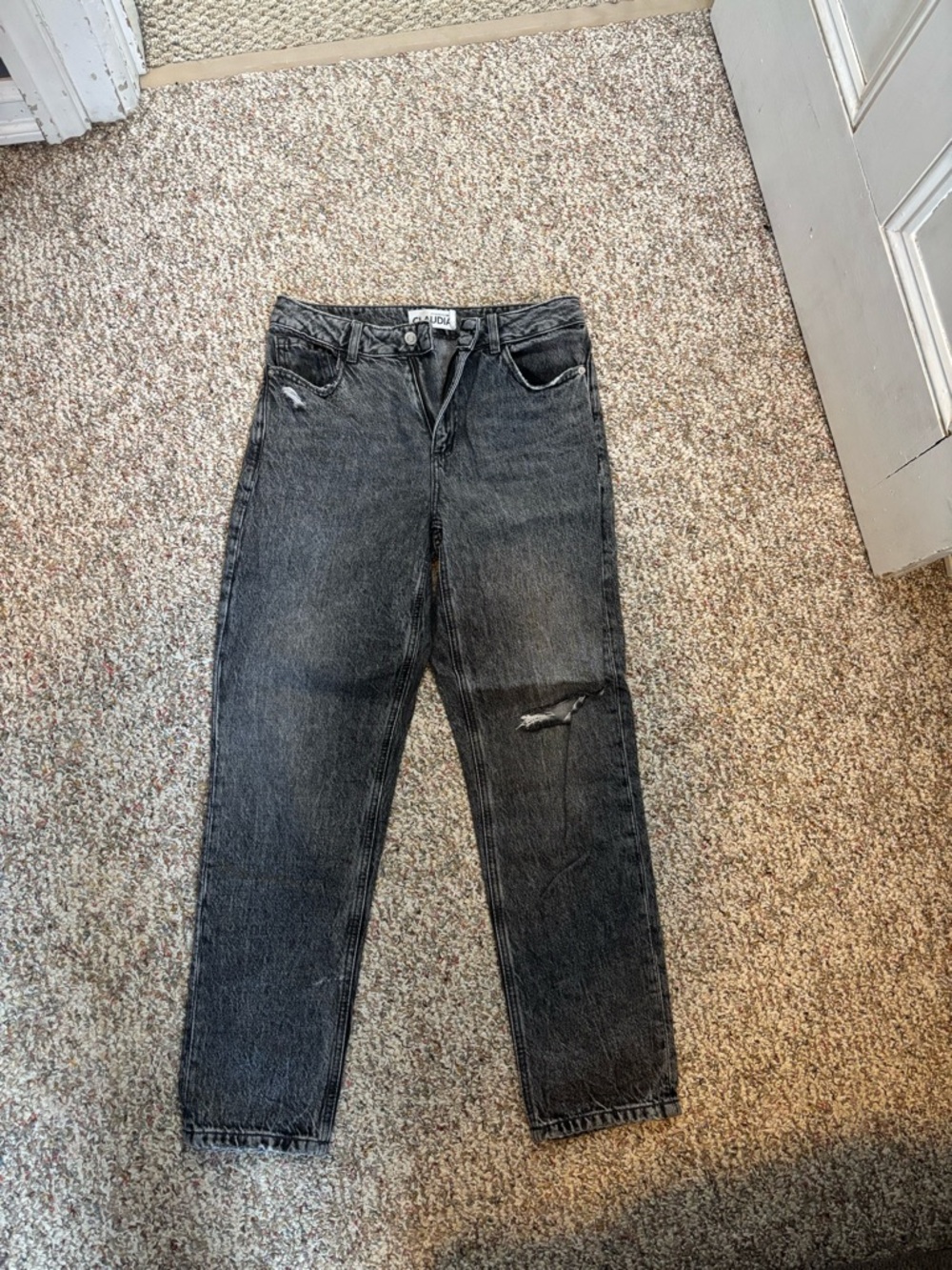 Dynamite Women’s Washed Black Slim Straight Jeans